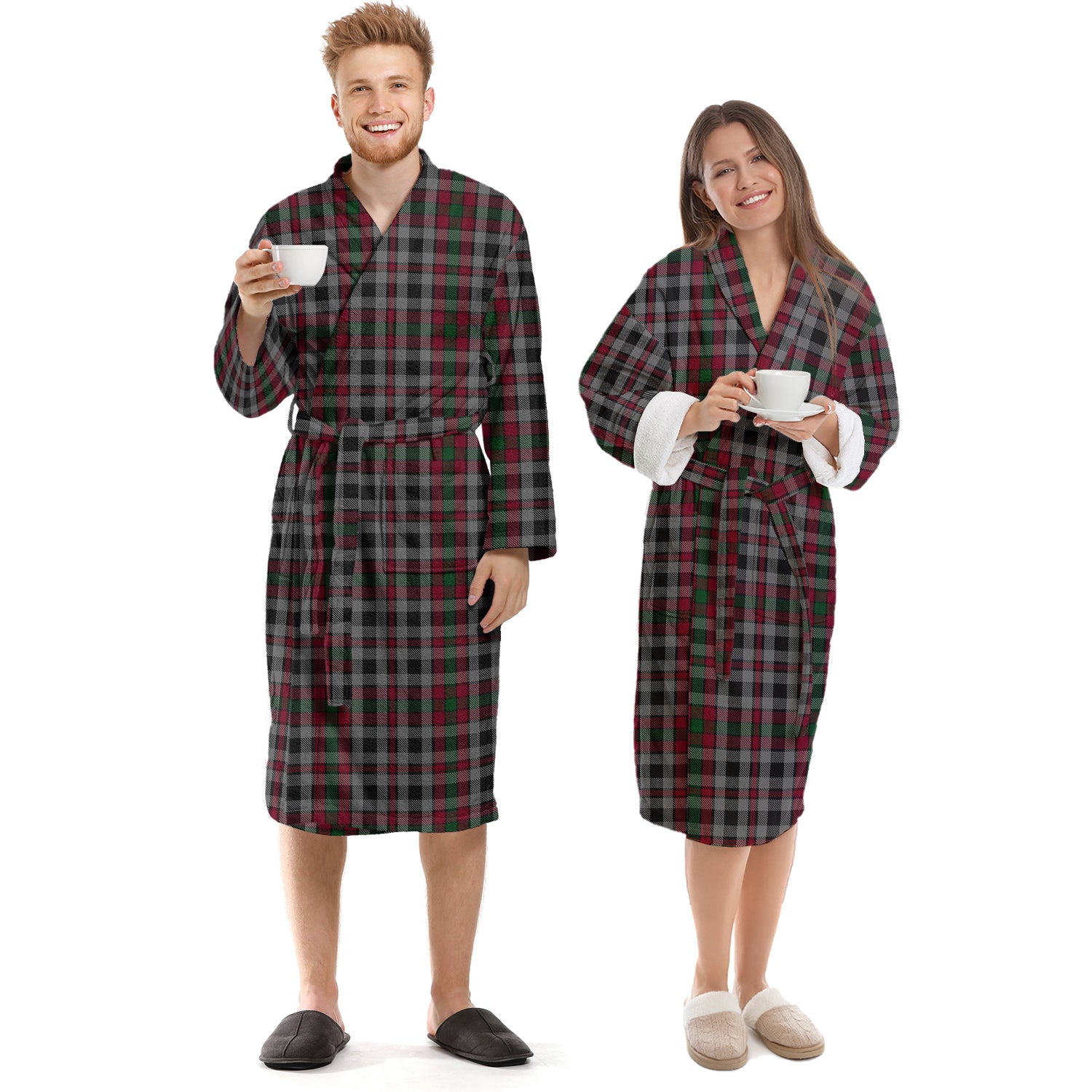 Borthwick Tartan Bathrobe Unisex S - Tartan Vibes Clothing