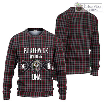Borthwick Tartan Ugly Sweater with Family Crest DNA In Me Style Unisex - Tartan Vibes Clothing