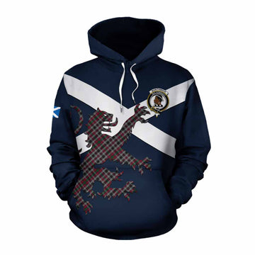 Borthwick Tartan Lion Rampant Cotton Hoodie Proudly Display Your Heritage with Alba Gu Brath and Clan Name Pullover Hoodie XS - Tartan Vibes Clothing