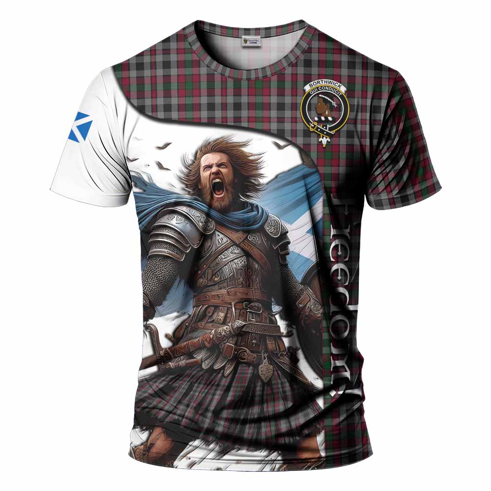 Borthwick Crest Tartan T-Shirt Inspired by the Freedom of Scottish Warrior Kid's Shirt - Tartan Vibes Clothing