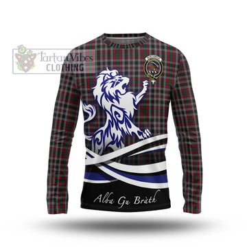 Borthwick Tartan Long Sleeve T-Shirt with Alba Gu Brath Regal Lion Emblem Unisex - Tartan Vibes Clothing