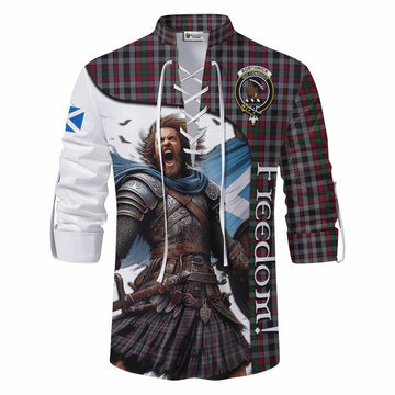 Borthwick Crest Tartan Ghillie Kilt Shirt Inspired by the Freedom of Scottish Warrior Men - Tartan Vibes Clothing