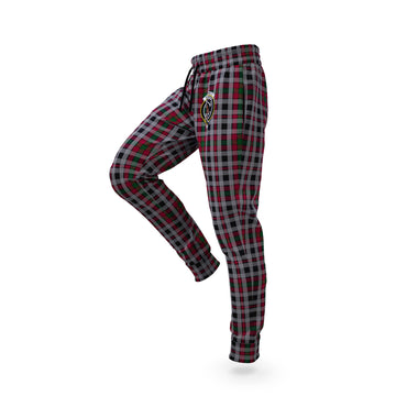 Borthwick Tartan Joggers Pants with Family Crest S - Tartan Vibes Clothing