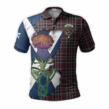 Tartan Vibes Clothing Borthwick Tartan Family Crest Polo Shirt Scottish Thistle Celtic Inspired