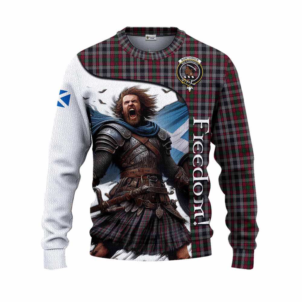 Borthwick Crest Tartan Knitted Sweater Inspired by the Freedom of Scottish Warrior Unisex - Tartan Vibes Clothing