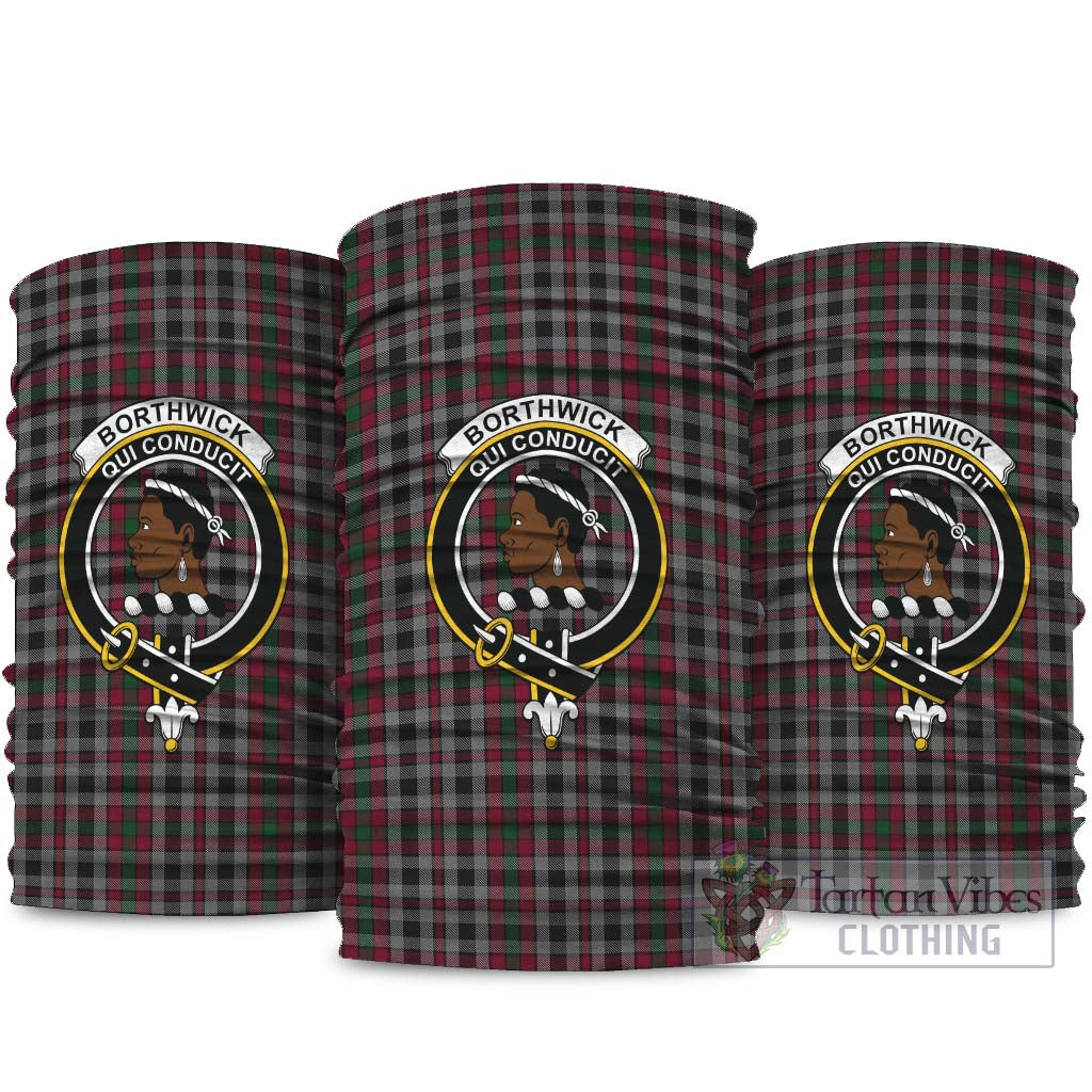 Borthwick Tartan Neck Gaiters, Tartan Bandanas, Tartan Head Band with Family Crest