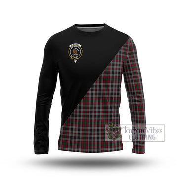 Borthwick Tartan Long Sleeve T-Shirt with Family Crest and Military Logo Style Unisex - Tartan Vibes Clothing
