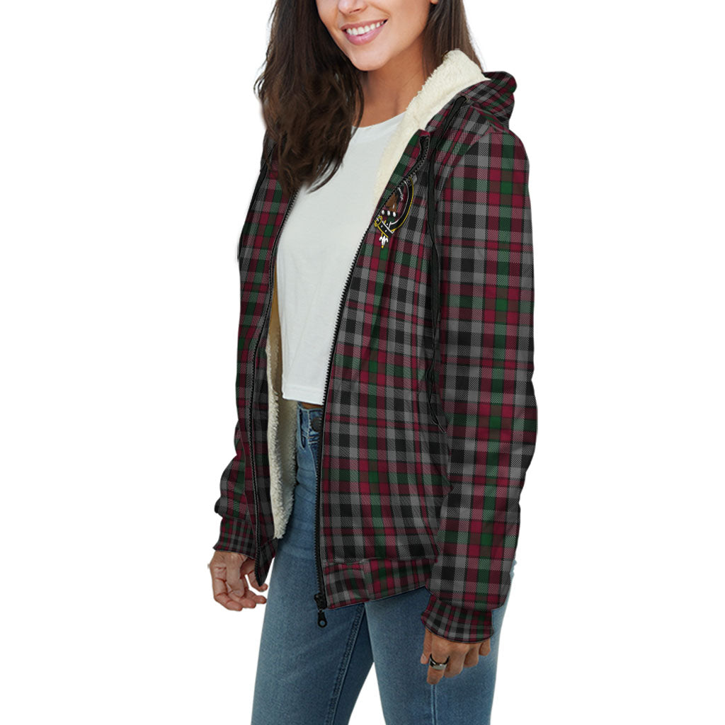 Borthwick Tartan Sherpa Hoodie with Family Crest Unisex - Tartan Vibes Clothing