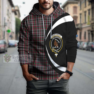 Borthwick Tartan Hoodie with Family Crest Circle Style Zip Hoodie - Tartan Vibes Clothing