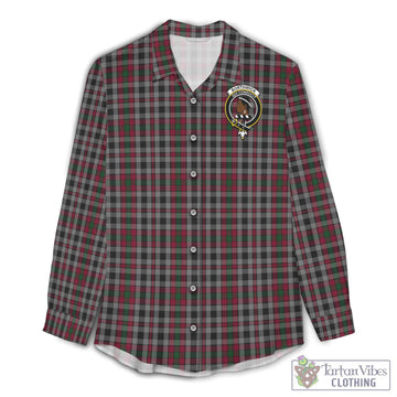 Borthwick Tartan Women's Casual Shirt with Family Crest Female - Tartan Vibes Clothing