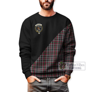 Borthwick Tartan Sweatshirt with Family Crest and Military Logo Style Unisex - Tartan Vibes Clothing