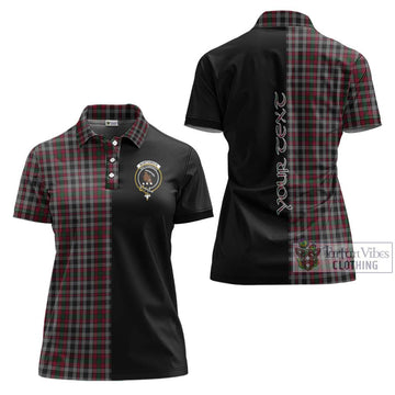 Borthwick Tartan Women's Polo Shirt with Family Crest and Half Of Me Style Women - Tartan Vibes Clothing