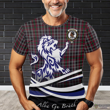 Borthwick Tartan T-Shirt with Alba Gu Brath Regal Lion Emblem Kid's Shirt - Tartan Vibes Clothing