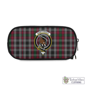 Borthwick Tartan Pen and Pencil Case with Family Crest One Size 4.13*8.74 inch - Tartan Vibes Clothing
