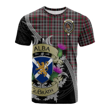 Tartan Vibes Clothing Borthwick Tartan Family Crest Cotton T-shirt Lion Rampant Royal Thistle Shield Celtic Inspired