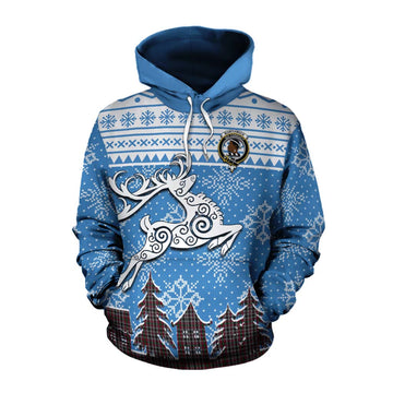 Borthwick Clan Christmas Cotton Hoodie Celtic Reindeer Style Pullover Hoodie XS - Tartan Vibes Clothing