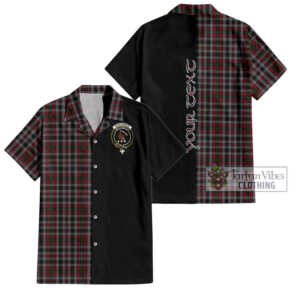 Borthwick Tartan Hawaiian Shirt with Family Crest and Half Of Me Style Kid - Tartan Vibes Clothing