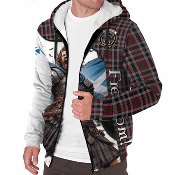 Borthwick Crest Tartan Sherpa Hoodie Inspired by the Freedom of Scottish Warrior Unisex S - Tartan Vibes Clothing