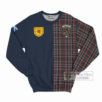 Borthwick Tartan Sweatshirt Alba with Scottish Lion Royal Arm Half Style Unisex - Tartan Vibes Clothing