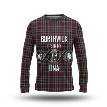 Borthwick Tartan Long Sleeve T-Shirt with Family Crest DNA In Me Style Unisex - Tartan Vibes Clothing