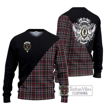 Borthwick Tartan Ugly Sweater with Family Crest and Military Logo Style Unisex - Tartan Vibes Clothing