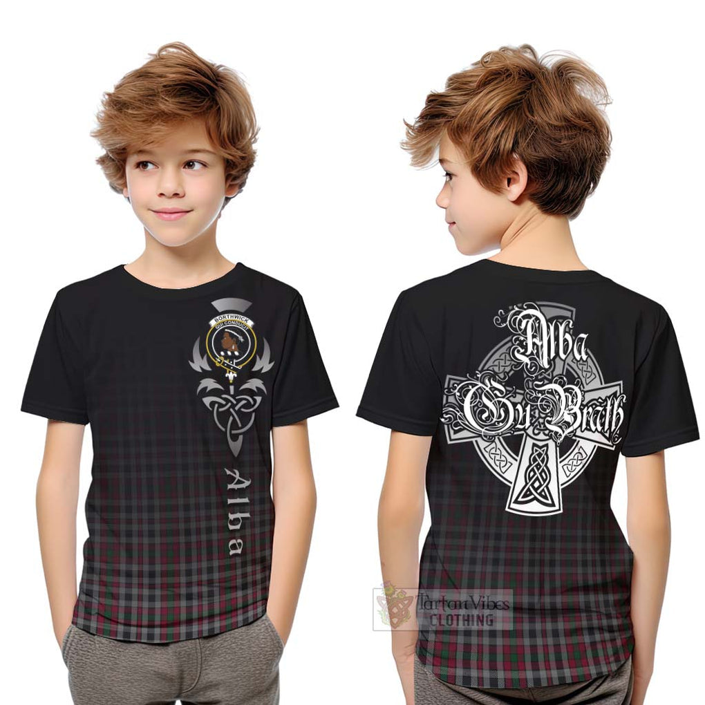 Borthwick Tartan Kid T-Shirt Featuring Alba Gu Brath Family Crest Celtic Inspired Youth XL Size14 - Tartan Vibes Clothing