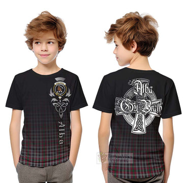 Tartan Vibes Clothing Borthwick Tartan Kid T-Shirt Featuring Alba Gu Brath Family Crest Celtic Inspired