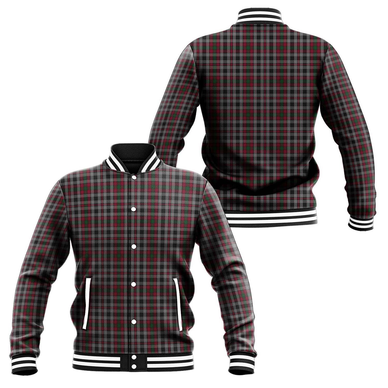 Borthwick Tartan Baseball Jacket Unisex - Tartan Vibes Clothing