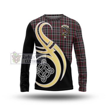 Borthwick Tartan Long Sleeve T-Shirt with Family Crest and Celtic Symbol Style Unisex - Tartan Vibes Clothing