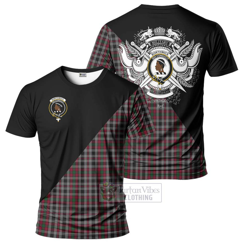 Borthwick Tartan T-Shirt with Family Crest and Military Logo Style Kid's Shirt - Tartan Vibes Clothing