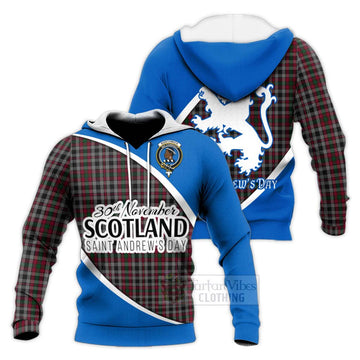 Tartan Vibes Clothing Borthwick Family Crest Tartan Knitted Hoodie Celebrate Saint Andrew's Day in Style