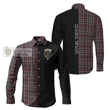 Borthwick Tartan Long Sleeve Button Shirt with Family Crest and Half Of Me Style Men's Shirt S - Tartanvibesclothing Shop