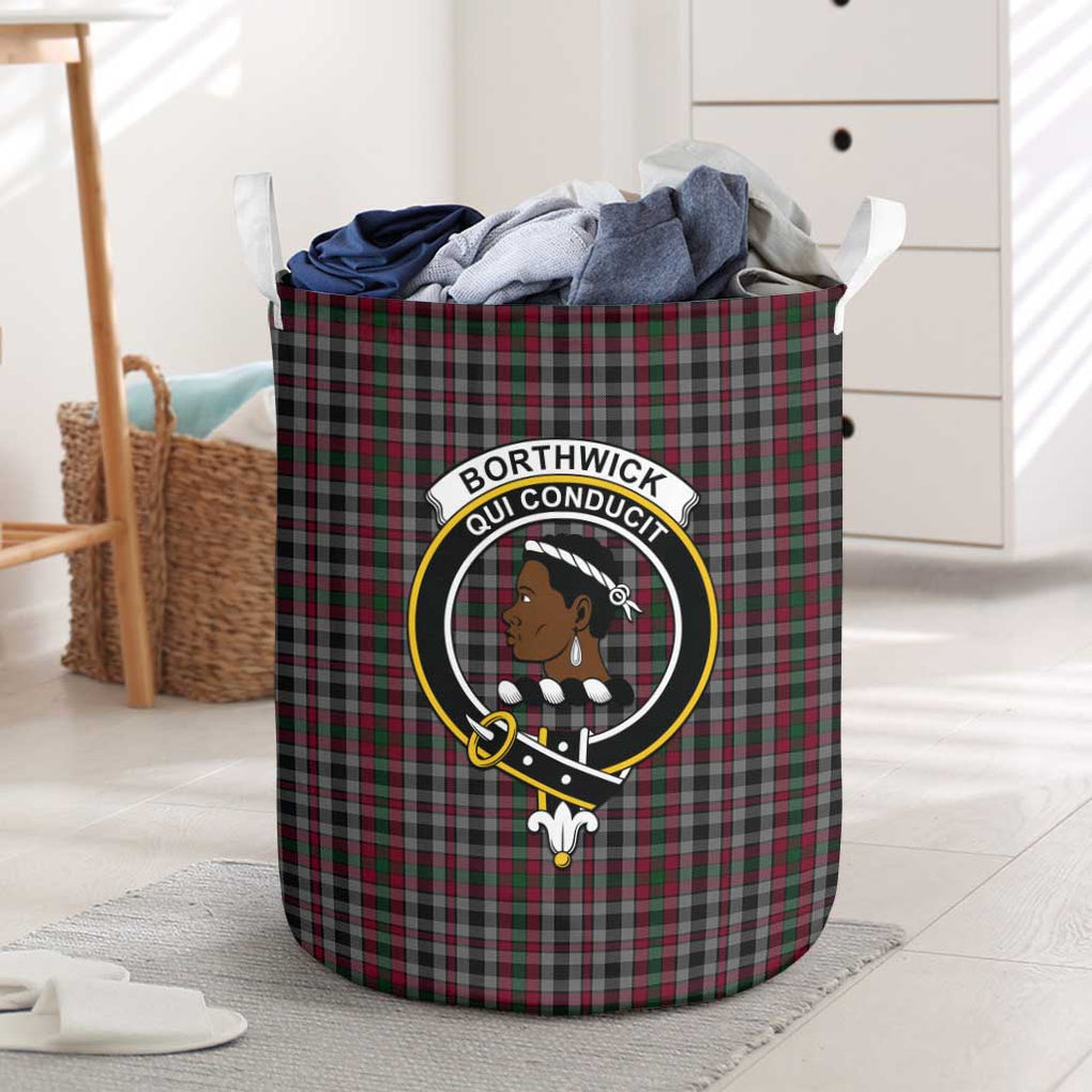 Borthwick Tartan Laundry Basket with Family Crest One Size - Tartan Vibes Clothing