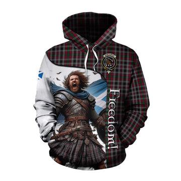 Borthwick Crest Tartan Cotton Hoodie Inspired by the Freedom of Scottish Warrior Pullover Hoodie XS - Tartan Vibes Clothing