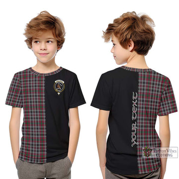 Borthwick Tartan Kid T-Shirt with Family Crest and Half Of Me Style Youth XL Size14 - Tartan Vibes Clothing