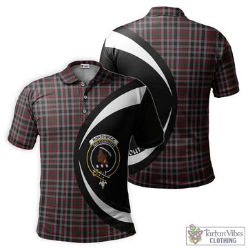 Borthwick Tartan Men's Polo Shirt with Family Crest Circle Style Kid - Tartan Vibes Clothing
