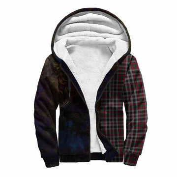 Borthwick Tartan Family Crest Sherpa Hoodie Alba Gu Brath Be Brave Lion Ancient Style Unisex S - Tartan Vibes Clothing