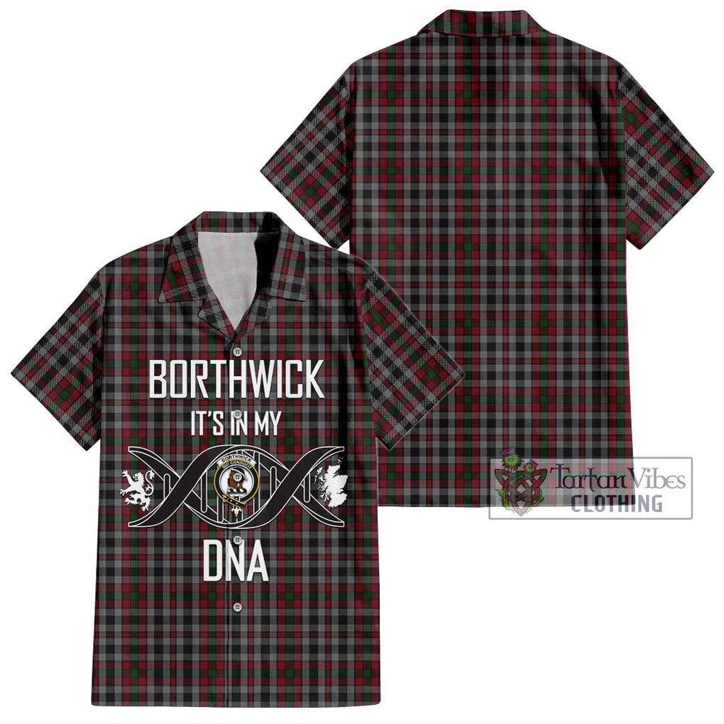 Borthwick Tartan Hawaiian Shirt with Family Crest DNA In Me Style Kid - Tartan Vibes Clothing