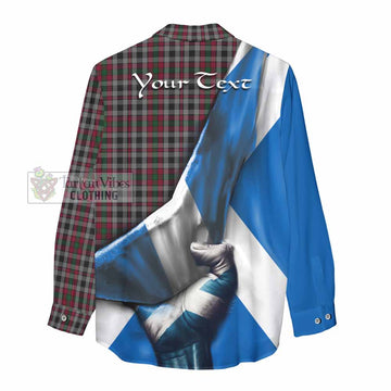 Borthwick Tartan Women's Casual Shirt with Family Crest Scotland Patriotic Style - Tartan Vibes Clothing
