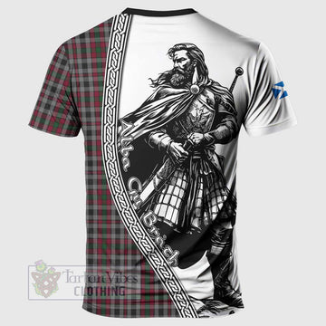 Borthwick Tartan Clan Crest T-Shirt with Highlander Warrior Celtic Style - Tartan Vibes Clothing