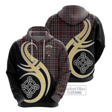 Borthwick Tartan Hoodie with Family Crest and Celtic Symbol Style - Tartan Vibes Clothing