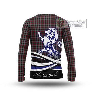 Borthwick Tartan Long Sleeve T-Shirt with Alba Gu Brath Regal Lion Emblem - Tartan Vibes Clothing