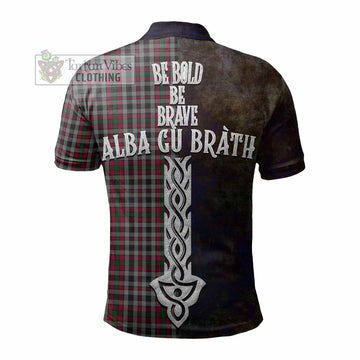 Borthwick Tartan Family Crest Polo Shirt Alba Gu Brath Be Brave Lion Ancient Style - Tartan Vibes Clothing
