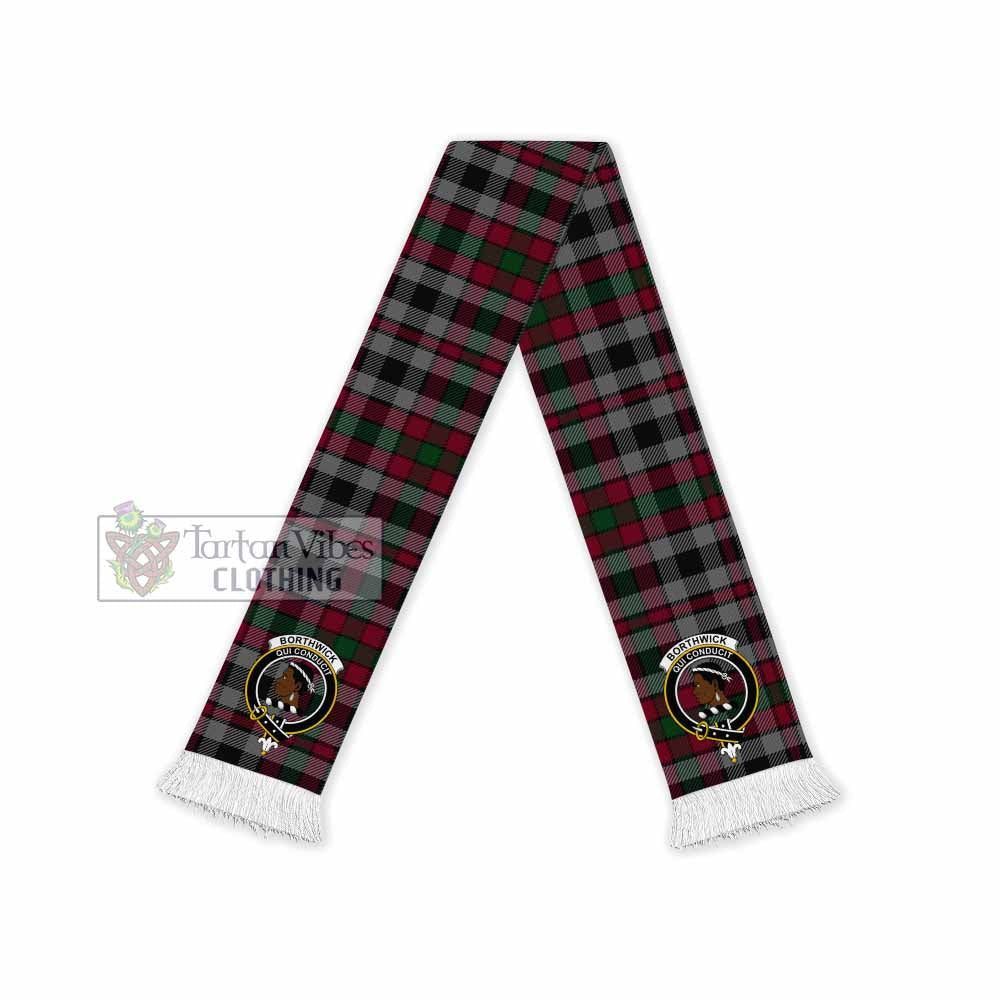 Borthwick Tartan Ruffneck Scarf with Family Crest - Tartan Vibes Clothing