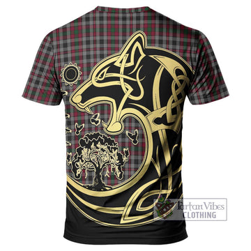 Borthwick Tartan T-Shirt with Family Crest Celtic Wolf Style - Tartan Vibes Clothing
