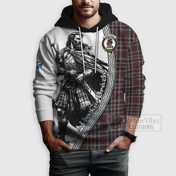 Borthwick Tartan Clan Crest Hoodie with Highlander Warrior Celtic Style - Tartan Vibes Clothing