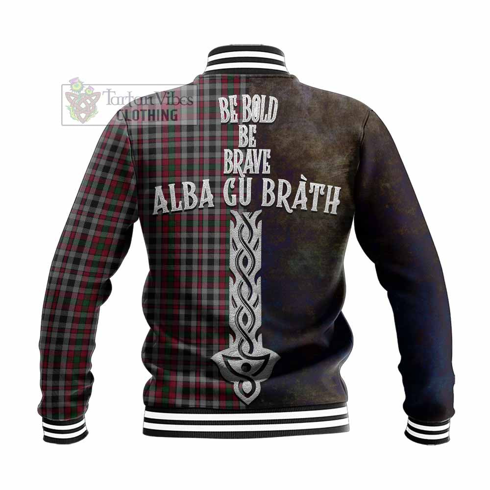 Borthwick Tartan Family Crest Baseball Jacket Alba Gu Brath Be Brave Lion Ancient Style - Tartan Vibes Clothing