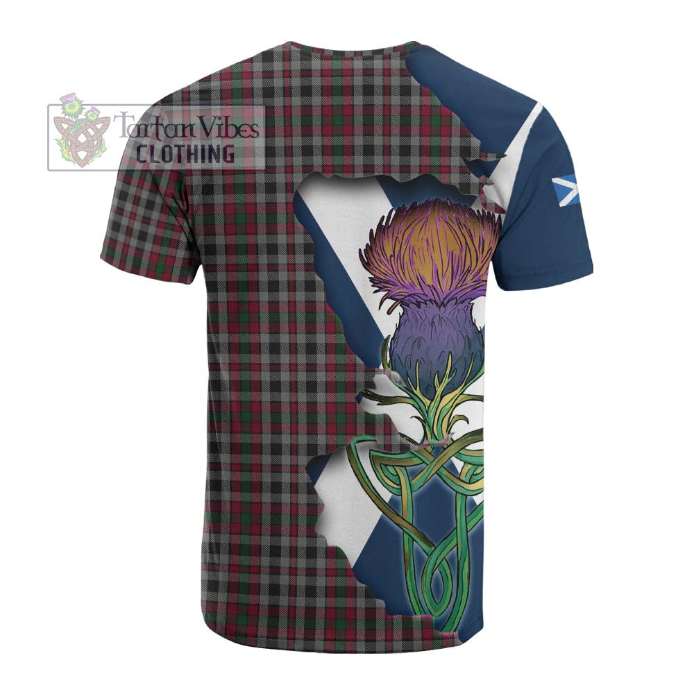 Tartan Vibes Clothing Borthwick Tartan Family Crest Cotton T-shirt Scottish Thistle Celtic Inspired