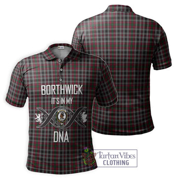 Borthwick Tartan Polo Shirt with Family Crest DNA In Me Style - Tartan Vibes Clothing