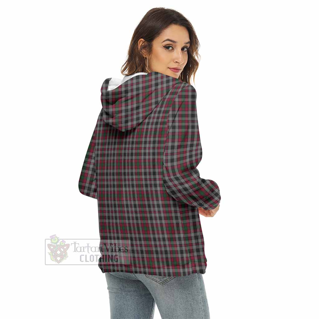 Borthwick Tartan Women's Borg Fleece Hoodie with Half Zip - Tartan Vibes Clothing